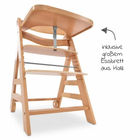 Wholesale ⭐ Hauck Hochstuhl Alpha Plus Move - mit Esbrett und Rollen - Natur 🔔 5 Wholesale ⭐ Hauck Hochstuhl Alpha Plus Move - mit Esbrett und Rollen - Natur 🔔 - Image 5