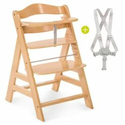 Promo 🎉 Hauck Alpha Plus High Chair - Nature ⌛