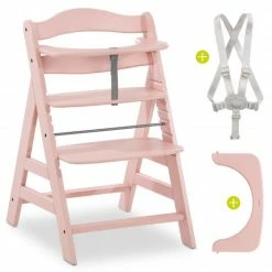 Flash Sale 😀 Hauck Hochstuhl Alpha Plus - Rose ✨