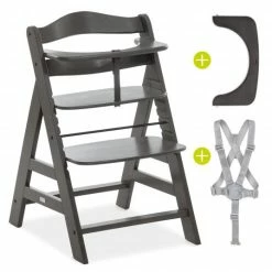 Best Sale ๐ฅฐ Hauck Hochstuhl Alpha Plus Select - Charcoal / Dunkelgrau ๐
