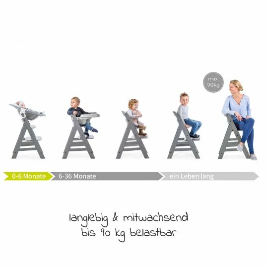 Best Sale π₯° Hauck Hochstuhl Alpha Plus Select - Charcoal / Dunkelgrau π 6 Best Sale π₯° Hauck Hochstuhl Alpha Plus Select - Charcoal / Dunkelgrau π - Image 6