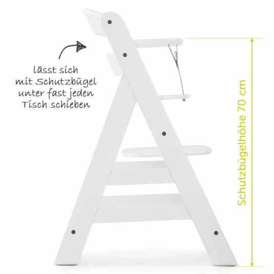 Best Sale ⭐ Hauck High Chair Alpha Plus - White 😉 2 Best Sale ⭐ Hauck High Chair Alpha Plus - White 😉 - Image 2