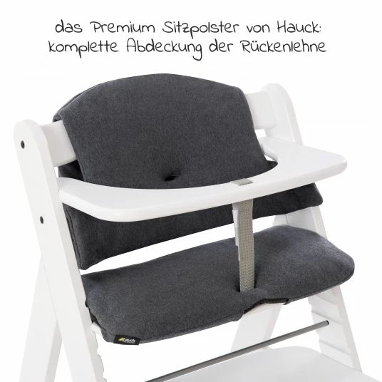 Deals 🎁 Hauck Hochstuhl Alpha Plus White - im Sparset inkl. Sitzkissen Jersey Charcoal - Weiß ✔️ 5 Deals 🎁 Hauck Hochstuhl Alpha Plus White - im Sparset inkl. Sitzkissen Jersey Charcoal - Weiß ✔️ - Image 5