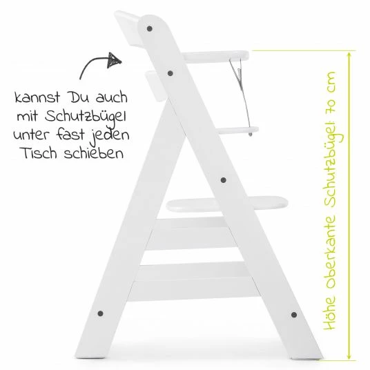 Deals 🎁 Hauck Hochstuhl Alpha Plus White - im Sparset inkl. Sitzkissen Jersey Charcoal - Weiß ✔️ 6 Deals 🎁 Hauck Hochstuhl Alpha Plus White - im Sparset inkl. Sitzkissen Jersey Charcoal - Weiß ✔️ - Image 6