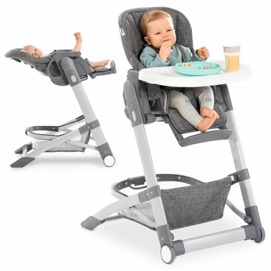 Promo 🎁 Hauck Hochstuhl & Babyliege ab Geburt - Grow Up Newborn Set - Melange Grey 😉 1 Promo 🎁 Hauck Hochstuhl & Babyliege ab Geburt - Grow Up Newborn Set - Melange Grey 😉