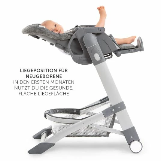 Promo 🎁 Hauck Hochstuhl & Babyliege ab Geburt - Grow Up Newborn Set - Melange Grey 😉 5 Promo 🎁 Hauck Hochstuhl & Babyliege ab Geburt - Grow Up Newborn Set - Melange Grey 😉 - Image 5