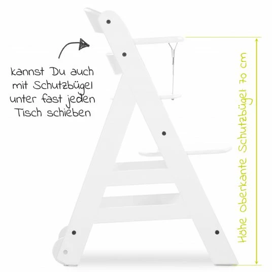 Cheap ⭐ Hauck Hochstuhl Beta Plus White - inkl. Essbrett, Sitzkissen und Rollen - Weiß 👍 5 Cheap ⭐ Hauck Hochstuhl Beta Plus White - inkl. Essbrett, Sitzkissen und Rollen - Weiß 👍 - Image 5