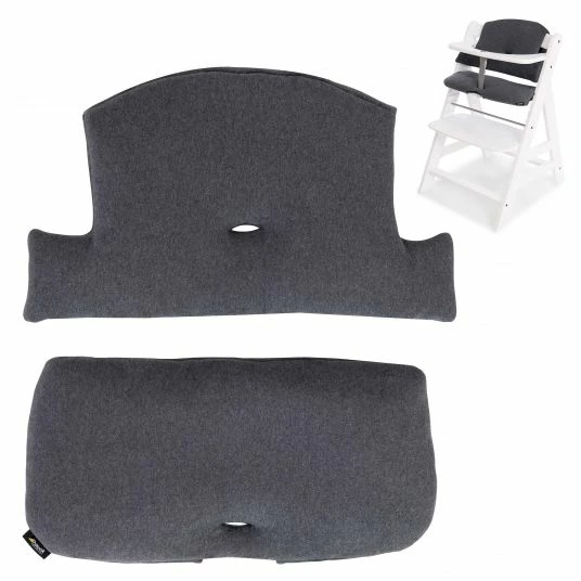 Wholesale 🎉 Hauck Hochstuhlauflage Deluxe - Select Line - Jersey Charcoal 💯 2 Wholesale 🎉 Hauck Hochstuhlauflage Deluxe - Select Line - Jersey Charcoal 💯 - Image 2