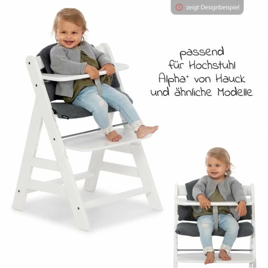 Wholesale 🎉 Hauck Hochstuhlauflage Deluxe - Select Line - Jersey Charcoal 💯 4 Wholesale 🎉 Hauck Hochstuhlauflage Deluxe - Select Line - Jersey Charcoal 💯 - Image 4