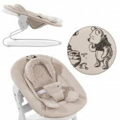 Outlet 🤩 Hauck Neugeborenenaufsatz & Wippe für Alpha Hochstuhl Bouncer 2in1 - Disney - Winnie the Pooh Beige 🔥