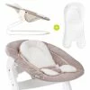 Coupon ⭐ Hauck Newborn top & rocker for Alpha highchair - Bouncer 2in1 - Stretch Beige 💯