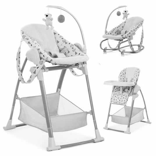 Promo 🤩 Hauck Sitn Relax 3in1 - Hochstuhl ab der Geburt, Babyliege und Wippe - Nordic Grey 🌟 1 Promo 🤩 Hauck Sitn Relax 3in1 - Hochstuhl ab der Geburt, Babyliege und Wippe - Nordic Grey 🌟