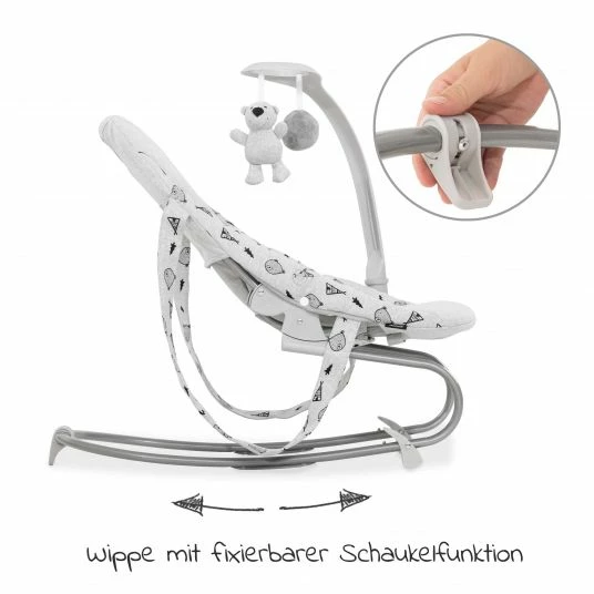 Promo 🤩 Hauck Sitn Relax 3in1 - Hochstuhl ab der Geburt, Babyliege und Wippe - Nordic Grey 🌟 6 Promo 🤩 Hauck Sitn Relax 3in1 - Hochstuhl ab der Geburt, Babyliege und Wippe - Nordic Grey 🌟 - Image 6