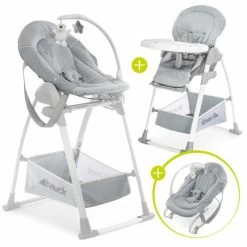Best Pirce β Hauck Sitn Relax 3in1 - High chair from birth, baby couch and rocker - Stretch Grey π
