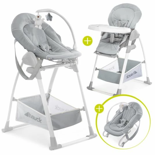 Best Pirce ⭐ Hauck Sitn Relax 3in1 - High chair from birth, baby couch and rocker - Stretch Grey 👍 1 Best Pirce ⭐ Hauck Sitn Relax 3in1 - High chair from birth, baby couch and rocker - Stretch Grey 👍