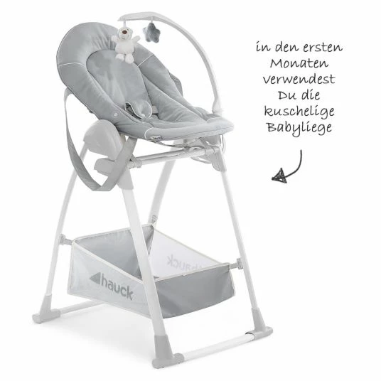 Best Pirce ⭐ Hauck Sitn Relax 3in1 - High chair from birth, baby couch and rocker - Stretch Grey 👍 4 Best Pirce ⭐ Hauck Sitn Relax 3in1 - High chair from birth, baby couch and rocker - Stretch Grey 👍 - Image 4