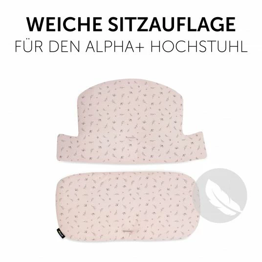 Top 10 💯 Hauck Sitzkissen / Hochstuhlauflage für Alpha Hochstuhl - Highchair Pad Select - Jersey Flowers Rose 💯 2 Top 10 💯 Hauck Sitzkissen / Hochstuhlauflage für Alpha Hochstuhl - Highchair Pad Select - Jersey Flowers Rose 💯 - Image 2