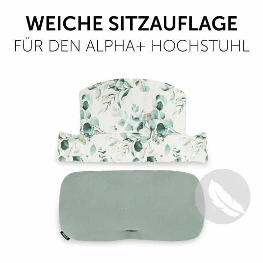 Discount 😀 Hauck Sitzkissen / Hochstuhlauflage für Alpha Hochstuhl - Highchair Pad Select - Jersey Leaves Mint 👍 2 Discount 😀 Hauck Sitzkissen / Hochstuhlauflage für Alpha Hochstuhl - Highchair Pad Select - Jersey Leaves Mint 👍 - Image 2