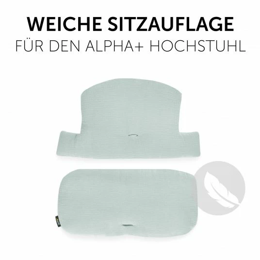 Cheapest 🤩 Hauck Sitzkissen / Hochstuhlauflage für Alpha Hochstuhl - Highchair Pad Select - Muslin Mint 👏 2 Cheapest 🤩 Hauck Sitzkissen / Hochstuhlauflage für Alpha Hochstuhl - Highchair Pad Select - Muslin Mint 👏 - Image 2