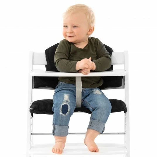 Best Pirce 😉 Hauck Sitzkissen / Hochstuhlauflage für Alpha Hochstuhl - Highchair Pad Select - Waffle Pique Black 🧨 2 Best Pirce 😉 Hauck Sitzkissen / Hochstuhlauflage für Alpha Hochstuhl - Highchair Pad Select - Waffle Pique Black 🧨 - Image 2