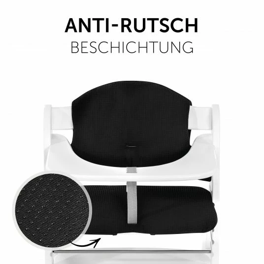 Best Pirce 😉 Hauck Sitzkissen / Hochstuhlauflage für Alpha Hochstuhl - Highchair Pad Select - Waffle Pique Black 🧨 6 Best Pirce 😉 Hauck Sitzkissen / Hochstuhlauflage für Alpha Hochstuhl - Highchair Pad Select - Waffle Pique Black 🧨 - Image 6