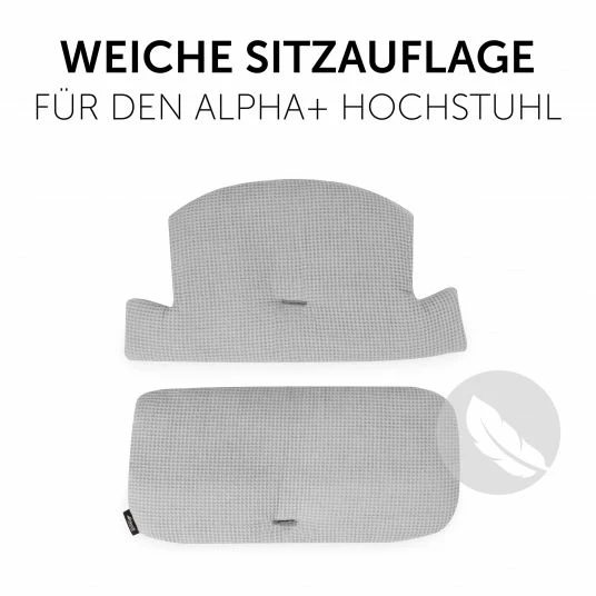 Cheap 👍 Hauck Sitzkissen / Hochstuhlauflage für Alpha Hochstuhl - Highchair Pad Select - Waffle Pique Grey 😉 3 Cheap 👍 Hauck Sitzkissen / Hochstuhlauflage für Alpha Hochstuhl - Highchair Pad Select - Waffle Pique Grey 😉 - Image 3