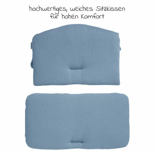 Flash Sale 🎁 Hauck Sitzkissen / Hochstuhlauflage Highchair Pad für Alpha Plus Hochstuhl - Dusty Blue 🎉 2 Flash Sale 🎁 Hauck Sitzkissen / Hochstuhlauflage Highchair Pad für Alpha Plus Hochstuhl - Dusty Blue 🎉 - Image 2