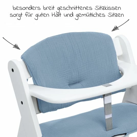 Flash Sale 🎁 Hauck Sitzkissen / Hochstuhlauflage Highchair Pad für Alpha Plus Hochstuhl - Dusty Blue 🎉 3 Flash Sale 🎁 Hauck Sitzkissen / Hochstuhlauflage Highchair Pad für Alpha Plus Hochstuhl - Dusty Blue 🎉 - Image 3