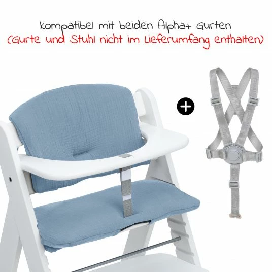 Flash Sale 🎁 Hauck Sitzkissen / Hochstuhlauflage Highchair Pad für Alpha Plus Hochstuhl - Dusty Blue 🎉 4 Flash Sale 🎁 Hauck Sitzkissen / Hochstuhlauflage Highchair Pad für Alpha Plus Hochstuhl - Dusty Blue 🎉 - Image 4
