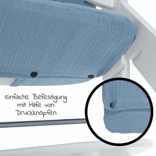 Flash Sale 🎁 Hauck Sitzkissen / Hochstuhlauflage Highchair Pad für Alpha Plus Hochstuhl - Dusty Blue 🎉 6 Flash Sale 🎁 Hauck Sitzkissen / Hochstuhlauflage Highchair Pad für Alpha Plus Hochstuhl - Dusty Blue 🎉 - Image 6
