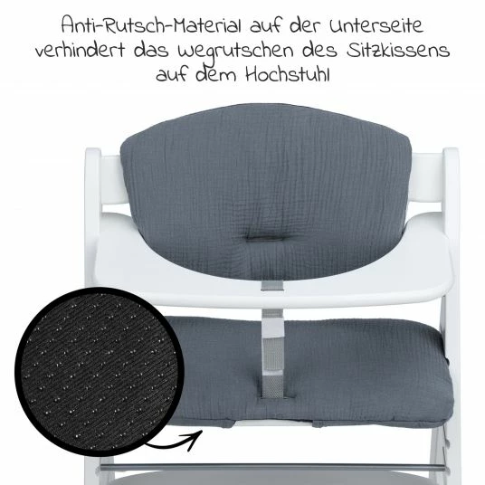 Deals 😀 Hauck Sitzkissen / Hochstuhlauflage Highchair Pad für Alpha Plus Hochstuhl - Stone 🤩 5 Deals 😀 Hauck Sitzkissen / Hochstuhlauflage Highchair Pad für Alpha Plus Hochstuhl - Stone 🤩 - Image 5