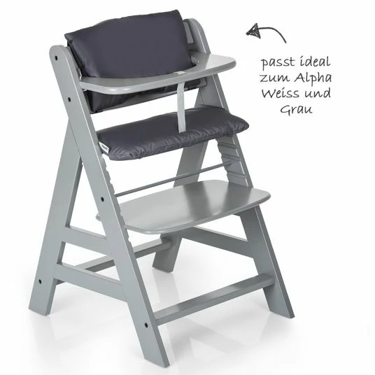 Deals 🎁 Hauck Seat cushion / seat reducer - Deluxe for Alpha high chair - grey 🎁 4 Deals 🎁 Hauck Seat cushion / seat reducer - Deluxe for Alpha high chair - grey 🎁 - Image 4
