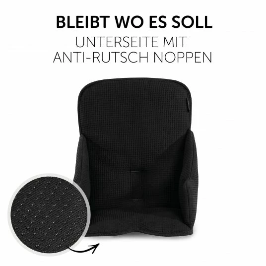 Promo 🔥 Hauck Sitzverkleinerer / Sitzkissen für Alpha Hochstuhl - Cosy Select - Waffle Pique Black 😍 6 Promo 🔥 Hauck Sitzverkleinerer / Sitzkissen für Alpha Hochstuhl - Cosy Select - Waffle Pique Black 😍 - Image 6