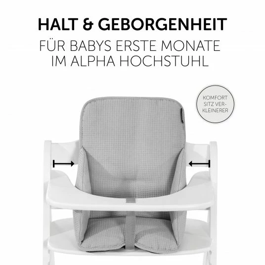 Coupon ✨ Hauck Sitzverkleinerer / Sitzkissen für Alpha Hochstuhl - Cosy Select - Waffle Pique Grey 😉 3 Coupon ✨ Hauck Sitzverkleinerer / Sitzkissen für Alpha Hochstuhl - Cosy Select - Waffle Pique Grey 😉 - Image 3