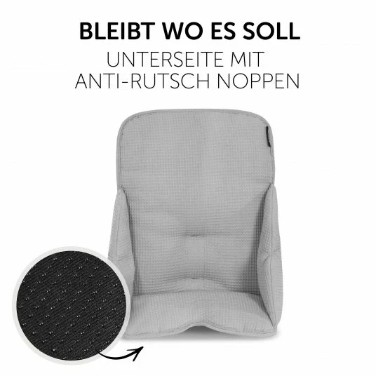 Coupon ✨ Hauck Sitzverkleinerer / Sitzkissen für Alpha Hochstuhl - Cosy Select - Waffle Pique Grey 😉 6 Coupon ✨ Hauck Sitzverkleinerer / Sitzkissen für Alpha Hochstuhl - Cosy Select - Waffle Pique Grey 😉 - Image 6