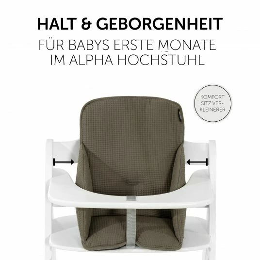 Promo 💯 Hauck Sitzverkleinerer / Sitzkissen für Alpha Hochstuhl - Cosy Select - Waffle Pique Olive 🥰 3 Promo 💯 Hauck Sitzverkleinerer / Sitzkissen für Alpha Hochstuhl - Cosy Select - Waffle Pique Olive 🥰 - Image 3