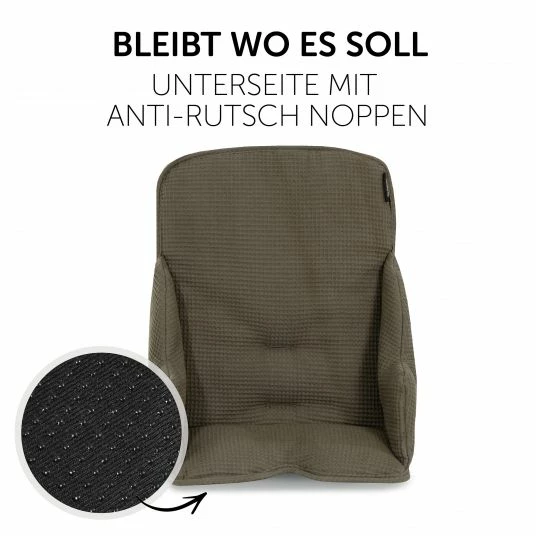 Promo 💯 Hauck Sitzverkleinerer / Sitzkissen für Alpha Hochstuhl - Cosy Select - Waffle Pique Olive 🥰 6 Promo 💯 Hauck Sitzverkleinerer / Sitzkissen für Alpha Hochstuhl - Cosy Select - Waffle Pique Olive 🥰 - Image 6