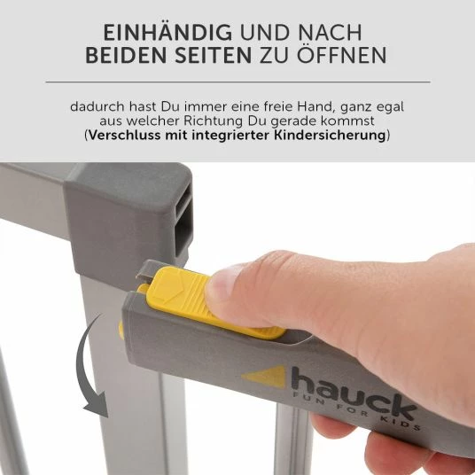 Coupon 👏 Hauck Treppenschutzgitter Stop N Safe 2 (96 bis 101 cm) + 21 cm Verlängerung - ohne Bohren - Silver 😍 4 Coupon 👏 Hauck Treppenschutzgitter Stop N Safe 2 (96 bis 101 cm) + 21 cm Verlängerung - ohne Bohren - Silver 😍 - Image 4