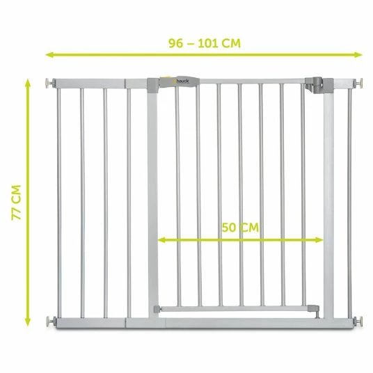 Coupon 👏 Hauck Treppenschutzgitter Stop N Safe 2 (96 bis 101 cm) + 21 cm Verlängerung - ohne Bohren - Silver 😍 6 Coupon 👏 Hauck Treppenschutzgitter Stop N Safe 2 (96 bis 101 cm) + 21 cm Verlängerung - ohne Bohren - Silver 😍 - Image 6