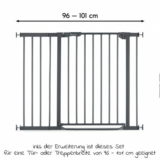 Coupon ⭐ Hauck Türschutzgitter inkl. Verlängerung Clear Step Autoclose 2 Set + 21 cm - Dark Grey 🛒 3 Coupon ⭐ Hauck Türschutzgitter inkl. Verlängerung Clear Step Autoclose 2 Set + 21 cm - Dark Grey 🛒 - Image 3
