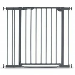 Discount ⌛ Hauck Türschutzgitter inkl. Verlängerung Clear Step Autoclose 2 Set + 9 cm - Dark Grey ✨