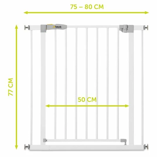 Brand new 😍 Hauck Türschutzgitter Stop N Safe 2 (75 bis 80 cm) ohne Bohren - White 🎁 5 Brand new 😍 Hauck Türschutzgitter Stop N Safe 2 (75 bis 80 cm) ohne Bohren - White 🎁 - Image 5