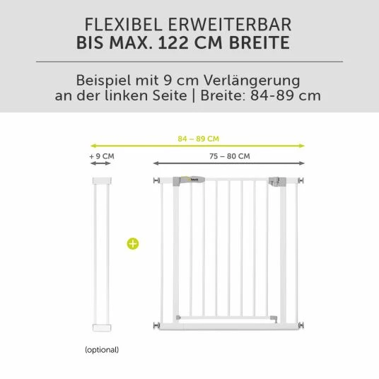 Brand new 😍 Hauck Türschutzgitter Stop N Safe 2 (75 bis 80 cm) ohne Bohren - White 🎁 6 Brand new 😍 Hauck Türschutzgitter Stop N Safe 2 (75 bis 80 cm) ohne Bohren - White 🎁 - Image 6