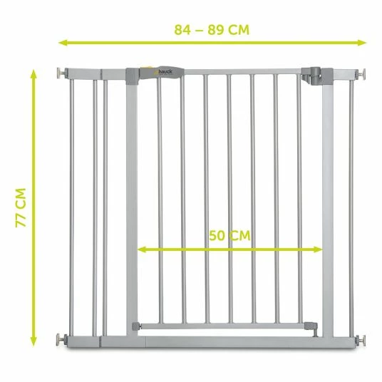 Brand new ⌛ Hauck Türschutzgitter Stop N Safe 2 (84 bis 89 cm) + 9cm Verlängerung - ohne Bohren - Silver 🥰 6 Brand new ⌛ Hauck Türschutzgitter Stop N Safe 2 (84 bis 89 cm) + 9cm Verlängerung - ohne Bohren - Silver 🥰 - Image 6