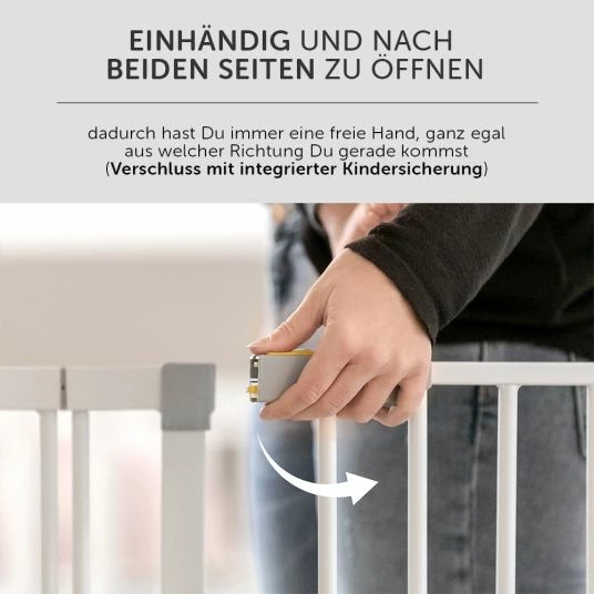 Cheapest 🎁 Hauck Türschutzgitter Stop N Safe 2 (84 bis 89 cm) + 9cm Verlängerung - ohne Bohren - White 😀 4 Cheapest 🎁 Hauck Türschutzgitter Stop N Safe 2 (84 bis 89 cm) + 9cm Verlängerung - ohne Bohren - White 😀 - Image 4