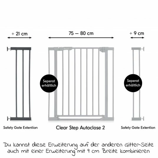 Best Pirce 🛒 Hauck Türschutzgitter Verlängerung Safety Gate Extensions 21 cm - Dark Grey 💯 6 Best Pirce 🛒 Hauck Türschutzgitter Verlängerung Safety Gate Extensions 21 cm - Dark Grey 💯 - Image 6