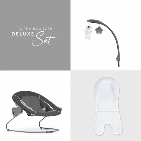 Wholesale ⭐ Hauck Verstellbarer Neugeborenenaufsatz & Wippe für Alpha & Beta Hochstuhl - Bouncer 2in1 Deluxe - Melange Grey 🌟 3 Wholesale ⭐ Hauck Verstellbarer Neugeborenenaufsatz & Wippe für Alpha & Beta Hochstuhl - Bouncer 2in1 Deluxe - Melange Grey 🌟 - Image 3