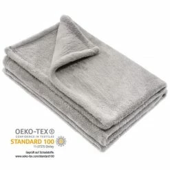 New 😍 Jacky Microfleece blanket 75 x 100 cm - Grey 😀