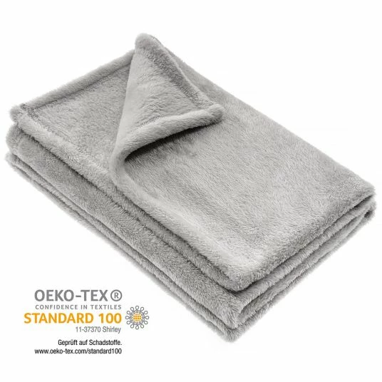 New π Jacky Microfleece blanket 75 x 100 cm - Grey π 1 New π Jacky Microfleece blanket 75 x 100 cm - Grey π