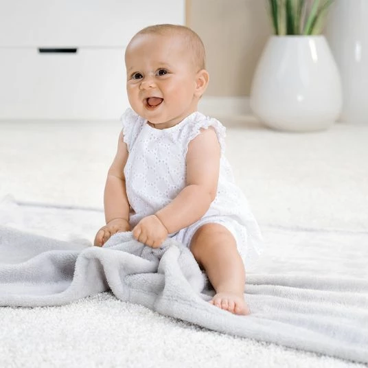 New π Jacky Microfleece blanket 75 x 100 cm - Grey π 3 New π Jacky Microfleece blanket 75 x 100 cm - Grey π - Image 3